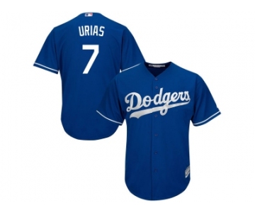 Youth Los Angeles Dodgers #7 Julio Urias Blue Cool Base Stitched MLB Jersey