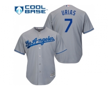 Youth Los Angeles Dodgers #7 Julio Urias Grey Cool Base Stitched MLB Jersey