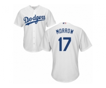 Youth Majestic Los Angeles Dodgers #17 Brandon Morrow Authentic White Home Cool Base MLB Jersey