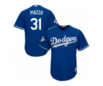 Youth Majestic Los Angeles Dodgers #31 Mike Piazza Replica Royal Blue Alternate 2017 World Series Bound Cool Base MLB Jersey