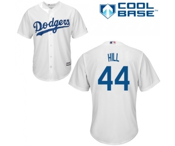 Youth Majestic Los Angeles Dodgers #44 Rich Hill Authentic White Home Cool Base MLB Jersey