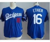 youth mlb jerseys los angeles dodgers #16 ethler blue