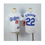 youth mlb jerseys los angeles dodgers #22 kershaw white