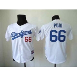 youth mlb jerseys los angeles dodgers #66 puig white