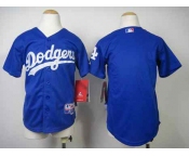 youth mlb jerseys los angeles dodgers blank blue