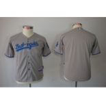 youth mlb jerseys los angeles dodgers blank grey