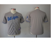 youth mlb jerseys los angeles dodgers blank grey