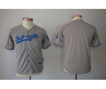 youth mlb jerseys los angeles dodgers blank grey