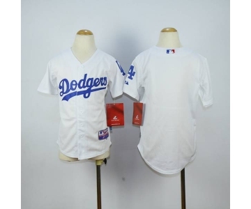 youth mlb jerseys los angeles dodgers blank white