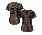 Women Los Angeles Dodgers #31 Mike Piazza Camo Realtree Collection Cool Base Stitched MLB Jersey