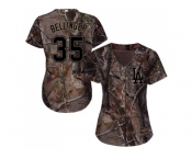 Women Los Angeles Dodgers #35 Cody Bellinger Camo Realtree Collection Cool Base Stitched MLB Jersey