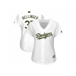 Women Los Angeles Dodgers #35 Cody Bellinger White 2018 Memorial Day Cool Base Stitched MLB Jersey