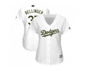 Women Los Angeles Dodgers #35 Cody Bellinger White 2018 Memorial Day Cool Base Stitched MLB Jersey