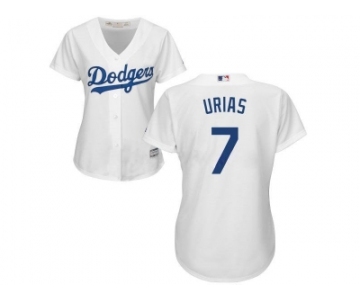 Women Los Angeles Dodgers #7 Julio Urias white Alternate Stitched Baseball Jersey