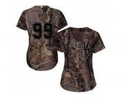 Women Los Angeles Dodgers #99 Hyun-Jin Ryu Camo Realtree Collection Cool Base Stitched MLB Jersey