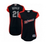 Women's Los Angeles Dodgers #21 Walker Buehler Authentic Navy Blue National League 2019 Baseball All-Star Jersey