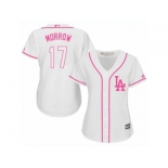 Women's Majestic Los Angeles Dodgers #17 Brandon Morrow Authentic White Fashion Cool Base MLB Jersey