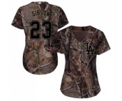 Women's Majestic Los Angeles Dodgers #23 Kirk Gibson Authentic Camo Realtree Collection Flex Base MLB Jersey