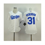 women mlb jerseys los angeles dodgers #31 pederson white