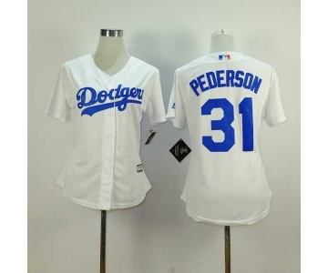 women mlb jerseys los angeles dodgers #31 pederson white