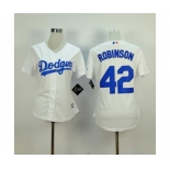 women mlb jerseys los angeles dodgers #42 robinson white