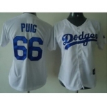 women mlb jerseys los angeles dodgers #66 puig white