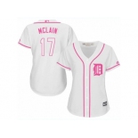 Women's Majestic Detroit Tigers #17 Denny McLain Authentic White Fashion Cool Base MLB Jersey