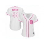 Women's Majestic Detroit Tigers #44 Daniel Norris Authentic White Fashion Cool Base MLB Jersey