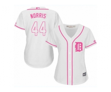 Women's Majestic Detroit Tigers #44 Daniel Norris Authentic White Fashion Cool Base MLB Jersey