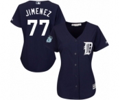 Women's Majestic Detroit Tigers #77 Joe Jimenez Authentic Navy Blue Alternate Cool Base MLB Jersey