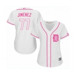 Women's Majestic Detroit Tigers #77 Joe Jimenez Authentic White Fashion Cool Base MLB Jersey