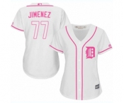 Women's Majestic Detroit Tigers #77 Joe Jimenez Authentic White Fashion Cool Base MLB Jersey