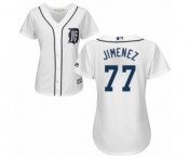 Women's Majestic Detroit Tigers #77 Joe Jimenez Authentic White Home Cool Base MLB Jersey