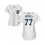 Women's Majestic Detroit Tigers #77 Joe Jimenez Replica White Home Cool Base MLB Jersey