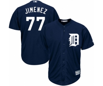 Youth Majestic Detroit Tigers #77 Joe Jimenez Authentic Navy Blue Alternate Cool Base MLB Jersey