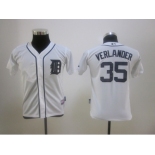 youth mlb detroit tigers #35 verlander white