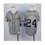 youth mlb jerseys detroit tigers #24 cabrera grey