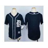 youth mlb jerseys detroit tigers blank blue