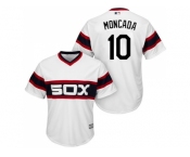 Youth Chicago White Sox #10 Yoan Moncada White Alternate Home Cool Base Stitched MLB Jersey