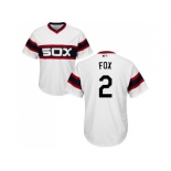 Youth Chicago White Sox #2 Nellie Fox White Alternate Home Cool Base Stitched MLB Jersey