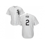 Youth Chicago White Sox #2 Nellie Fox White(Black Strip) Home Cool Base Stitched MLB Jersey