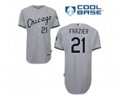 Youth Chicago White Sox #21 Todd Frazier Grey Road Cool Base Stitched MLB Jersey