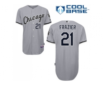 Youth Chicago White Sox #21 Todd Frazier Grey Road Cool Base Stitched MLB Jersey