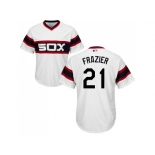 Youth Chicago White Sox #21 Todd Frazier White Alternate Home Cool Base Stitched MLB Jersey