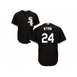 Youth Chicago White Sox #24 Early Wynn Black Alternate Cool Base Stitched MLB Jersey