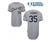 Youth Chicago White Sox #35 Frank Thomas Grey Road Cool Base Stitched MLB Jersey