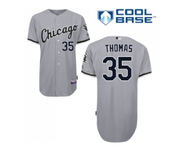 Youth Chicago White Sox #35 Frank Thomas Grey Road Cool Base Stitched MLB Jersey