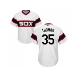 Youth Chicago White Sox #35 Frank Thomas White Alternate Home Cool Base Stitched MLB Jersey