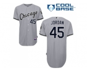 Youth Chicago White Sox #45 Michael Jordan Grey Road Cool Base Stitched MLB Jersey