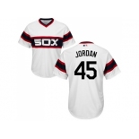 Youth Chicago White Sox #45 Michael Jordan White Alternate Home Cool Base Stitched MLB Jersey